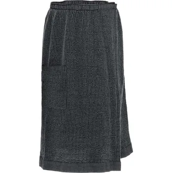 Rento Pánský saunový kilt 145 x 70 cm černý/šedý