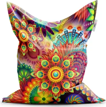 Sedací pytel Sablio Sedací vak Classic Barevné obrazce - 200x140 cm