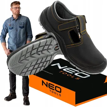 Pracovní obuv SANDÁLY PRACOVNÍ POLOBOTKY S1 NEO TOOLS 82-078 vel. 47
