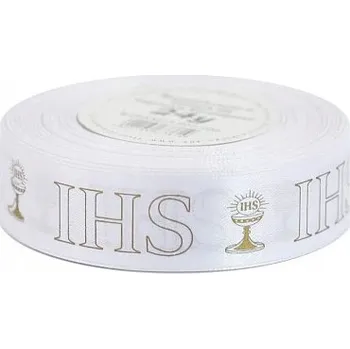 Stuha Saténová stuha 22 m x 2,5 cm bílá