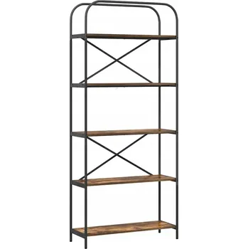 Knihovna Police z dřevotřísky VidaXL 80 x 30 cm dub wenge