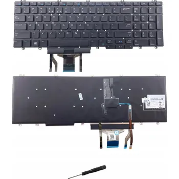 Náhradní klávesnice pro notebook Klávesnice KB104 Dell Precision 7530 7540 7730 06P79 led pro Dell