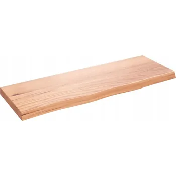 police Police, hnědá, 80x30x(2-4) cm, lakované masivní dubové dřevo