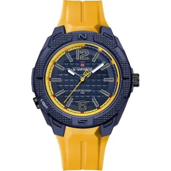 Hodinky NOVÉ, MASIVNÍ HODINKY NAVIFORCE, VOJENSKÝ SPORTOVNÍ STYL - ŽLUTÉ
