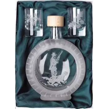 Láhev Myslivecký dárek - SADA SLIVOVICE 1X LÁHEV (KORKOVÝ UZÁVĚR) 0,35 L,