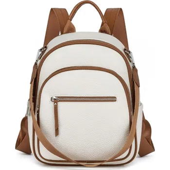 Městský batoh Dámský batoh a kabelka 2v1 Miss Lulu 9L - béžový