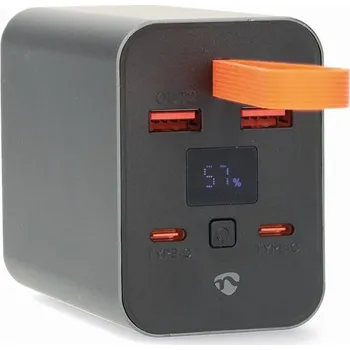Powerbanka Nedis PBKPD100W25BK - Powerbanka | 30000 mAh | Výstup 2x USB-A / 2x USB-C™ | Vstup 1x USB-C™ | PD3.0 100W PBKPD100W25BK
