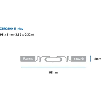 Kancelářský papír Zebra Label, Paper, 102x152mm; Direct Thermal, Z-PERFORM 1000D, Uncoated, Permanent Adhesive, 76mm Core, RFID, 203/Roll, 2/Box ZIPRD3017012