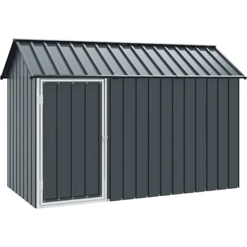 vidaXL Ptačí klec Antracit 215 x 112 x 141 cm Pozinkovaná ocel