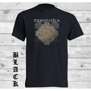 Pánské tričko levne-bavlnene-tricko-potisk-keltsky-svet Barva: Black -černá, velikost: 5XL