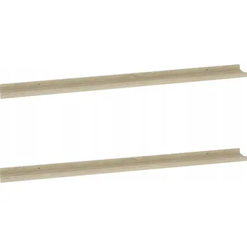 police Nástěnné police, 2 ks, dub sonoma, 115x9x3 cm