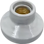 Přisazené porcelánové svítidlo E27 – rovné, bílé