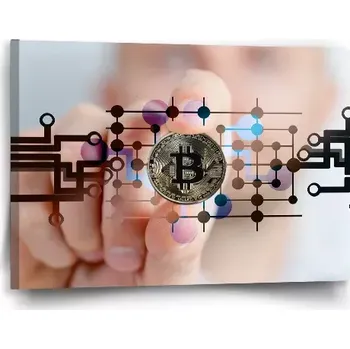 Obraz Sablio Obraz Bitcoin - 60x40 cm