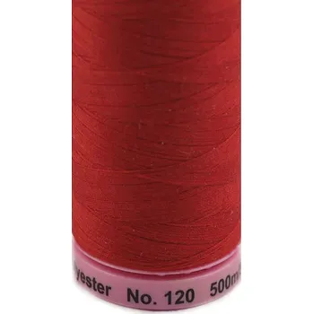 Nit Polyesterové nitě návin 500 m Aspo Amann, střední, 0105 Chili Pepper