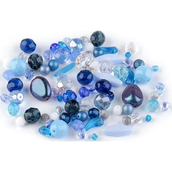 Korálek Skleněné korálky ramš broušené ohňovky