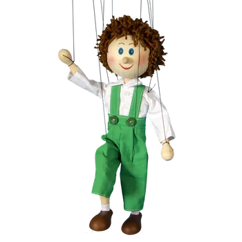 loutka Dřevěná loutka 35 cm Jeníček