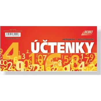 Účtenky balené 155 x 70 mm, nelepené, 50 listů