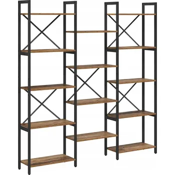 Knihovna Regál VidaXL 25 x 167,5 x 156 cm, retro dřevěný