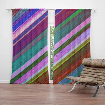 Závěs Sablio Závěs Nabarvené dřevo: 2ks 140x250cm