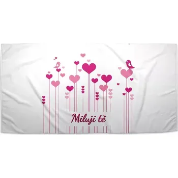 Sablio Ručník Miluji tě - 30x50 cm