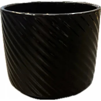Květináč Květináč keramický 15,5 cm černý