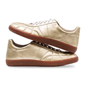 Pánské tenisky Botas Panenka Gold - Pánské kožené tenisky / botasky zlaté | česká výroba ze Zlína 47 EU