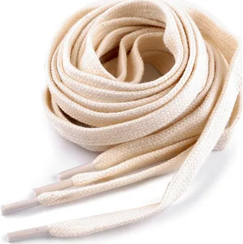 Tkaničky do bot Bavlněné tkaničky do bot / tenisek / mikin délka 130 cm, střední, 2 (0000) režná světlá