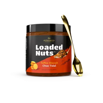 Arašídové máslo Loaded Nuts - The Protein Works Příchuť: karamelová sušenka choc tidal