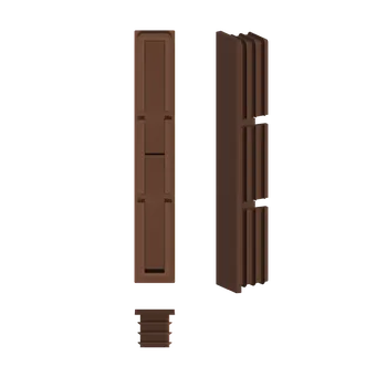 Žaluzie Krytka k hliníkové lamele 100x16mm Barva: Hnědá