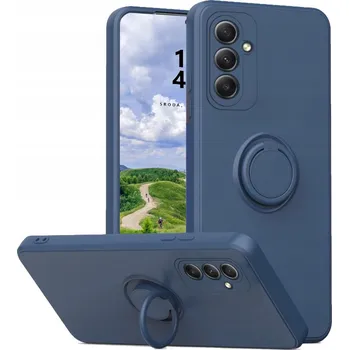 Pouzdro na mobilní telefon Zadní Kryt RCBR pro Samsung Galaxy A54 5G SILICON RING CASE modrý