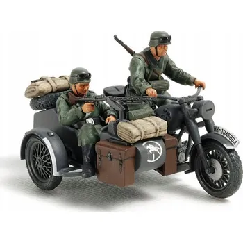 Plastikový model Model německého motocyklu a postranního vozíku Tamiya 32578