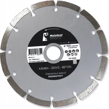 Řezný kotouč Diamantový řezný kotouč Molatool 150x2,6x22,2 Segment Profi