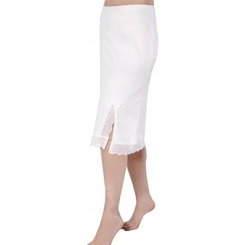 Dámské šaty POLOHALKA HALKA BÍLÁ POD SUKNI ŠATY HLADKÉ S LÍMEČKEM DOVE vel M