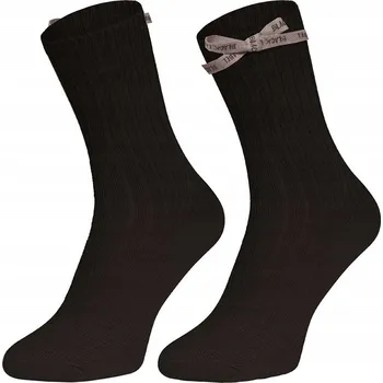 Dámské ponožky Dívčí ponožky z merino vlny s mašlička , černé, vel. 25/26