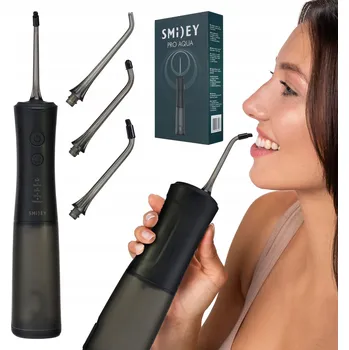 Zubní irigátor Smiley Pro Aqua bezdrátový, 5 režimů, 4 hlavice, 170 ml