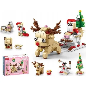 ostatní stavebnice STAVEBNICE: VÁNOČNÍ SADA KOSTEK - MIKULÁŠ A SOB 296 dílů