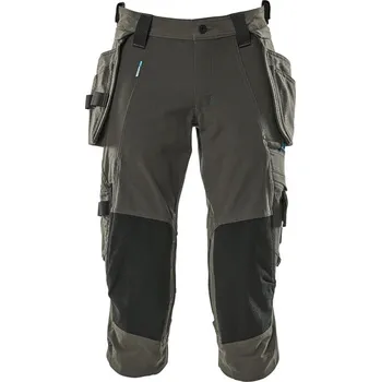 MASCOT® Tříčtvrteční kalhoty se závěsnými kapsami Tmavě antracitová Velikost: 54