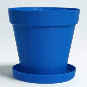 Květináč Modrý plast Květináč Admit 12 cm x 12 x 11 cm