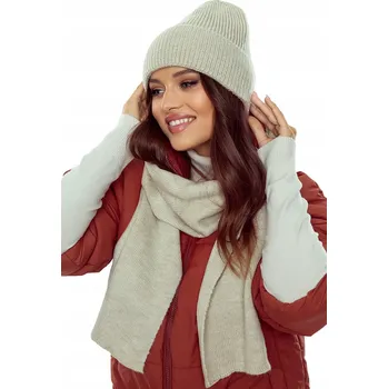 Čepice Sada Majka : čepice , šála, univerzální velikost, béžová