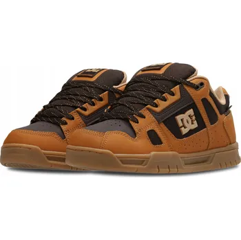 Pánská obuv Pánské skate boty DC Shoes Stag WNT Béžové hnědé odolné skate boty velikost 43