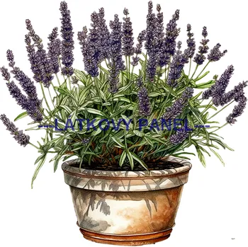 Látkový panel - Bylinky - BY-21 Velikost: 15x15cm, Materiál: Bavlna