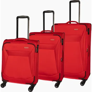 Travelite Chios Sada 3 kufrů 55/67/78cm Červená