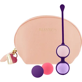 Rianne S Set venušiny kuličky a taštička Nude