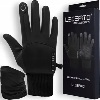 Rukavice ZIMNÍ DOTYKOVÉ RUKAVICE NA KOLO VODĚODOLNÉ VĚTRUODOLNÉ LECERTO