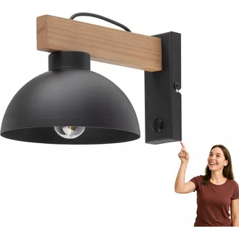 Nástěnné svítidlo Nástěnné svítidlo černé kovové OSLO 4961 TK Lighting