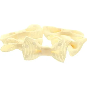 Stuha Mašlička puntík krémová