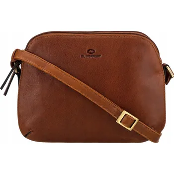 Kožená kabelka hnědá El Forrest