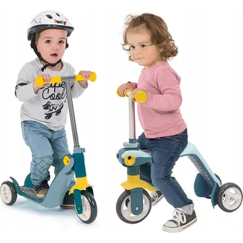 Odrážedlo Odrážedlo Smoby 2v1 10" Modré, Žluté