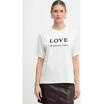 Bavlněné tričko Weekend Max Mara AGILE 2615971061600 bílá 00X, vel. XXL