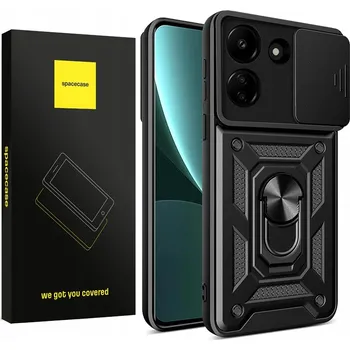 Pouzdro na mobilní telefon Zadní Kryt Spacecase pro Xiaomi C65, Redmi 13C, černý